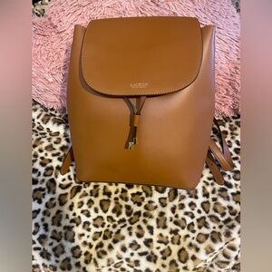 Ralph Lauren Brown Leather Backpack
Pen markings on the inside as shown in photo